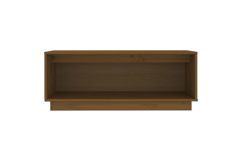 TV-benk honningbrun 90x35x35 cm heltre furu - Brun - Møbler - Mediamøbel & tv møbel - TV-benk & mediabenk