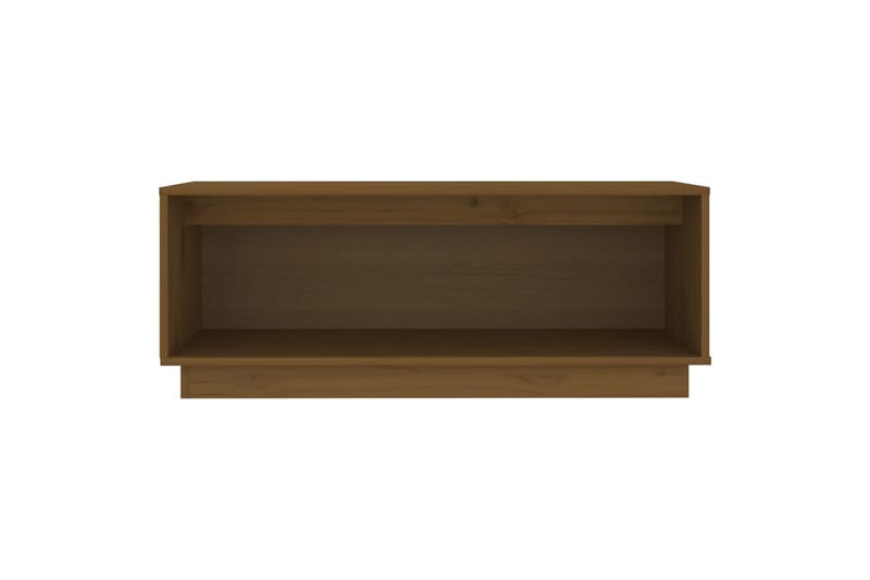 TV-benk honningbrun 90x35x35 cm heltre furu - Brun - TV-benk & mediabenk