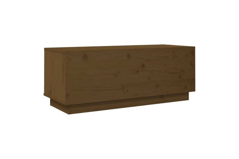 TV-benk honningbrun 90x35x35 cm heltre furu - Brun - Møbler - Mediamøbel & tv møbel - TV-benk & mediabenk