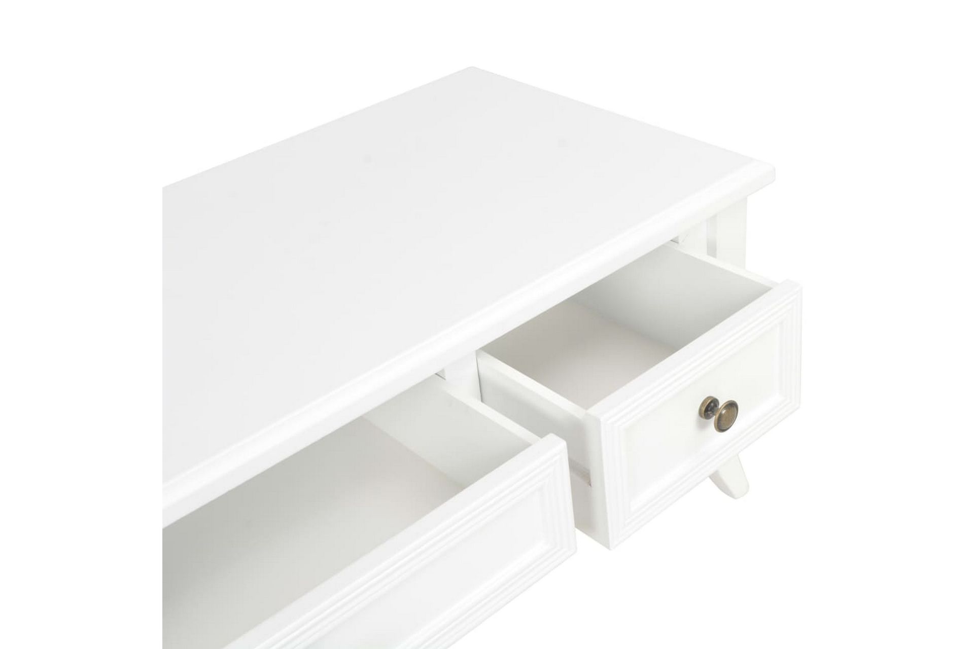 TV-benk hvit 100x35x35 cm tre - Hvit - Møbler - Mediamøbel & tv møbel - TV-benk & mediabenk