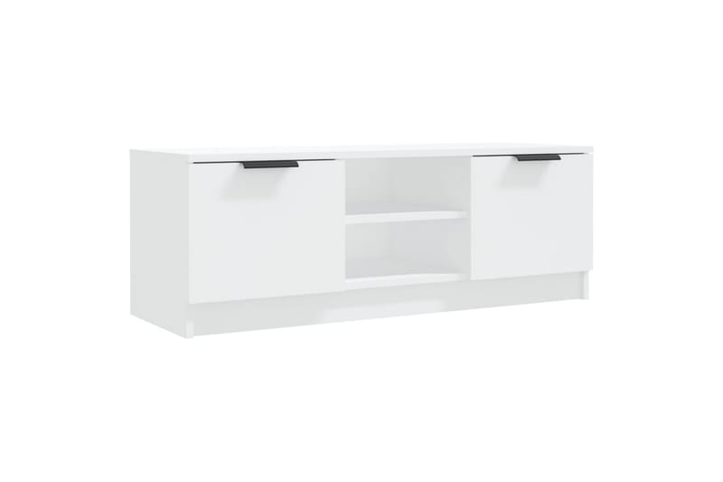 TV-benk hvit 102x35x36,5 cm konstruert tre - Hvit - Møbler - Mediamøbel & tv møbel - TV-benk & mediabenk
