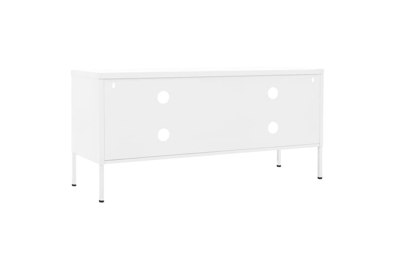 TV-benk hvit 105x35x50 cm stål - Hvit - Møbler - Mediamøbel & tv møbel - TV-benk & mediabenk