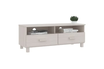 TV-benk hvit 106x40x40 cm heltre furu - Hvit - Møbler - Mediamøbel & tv møbel - TV-benk & mediabenk