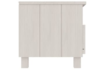 TV-benk hvit 106x40x40 cm heltre furu - Hvit - Møbler - Mediamøbel & tv møbel - TV-benk & mediabenk