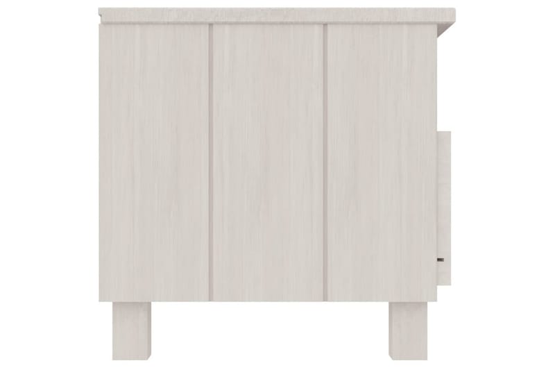 TV-benk hvit 106x40x40 cm heltre furu - Hvit - Møbler - Mediamøbel & tv møbel - TV-benk & mediabenk