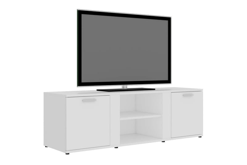 TV-benk hvit 120x34x37 cm sponplate - Hvit - Møbler - Mediamøbel & tv møbel - TV-benk & mediabenk