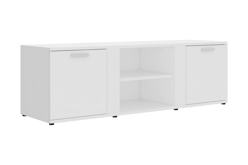 TV-benk hvit 120x34x37 cm sponplate - Hvit - Møbler - Mediamøbel & tv møbel - TV-benk & mediabenk
