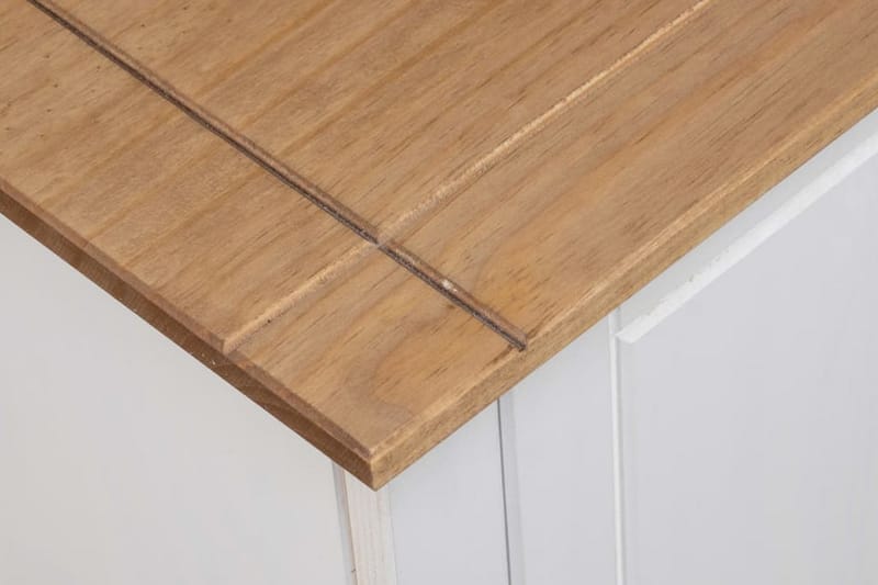 TV-benk hvit 120x40x50 cm heltre furu Panama Range - Hvit - Møbler - Mediamøbel & tv møbel - TV-benk & mediabenk