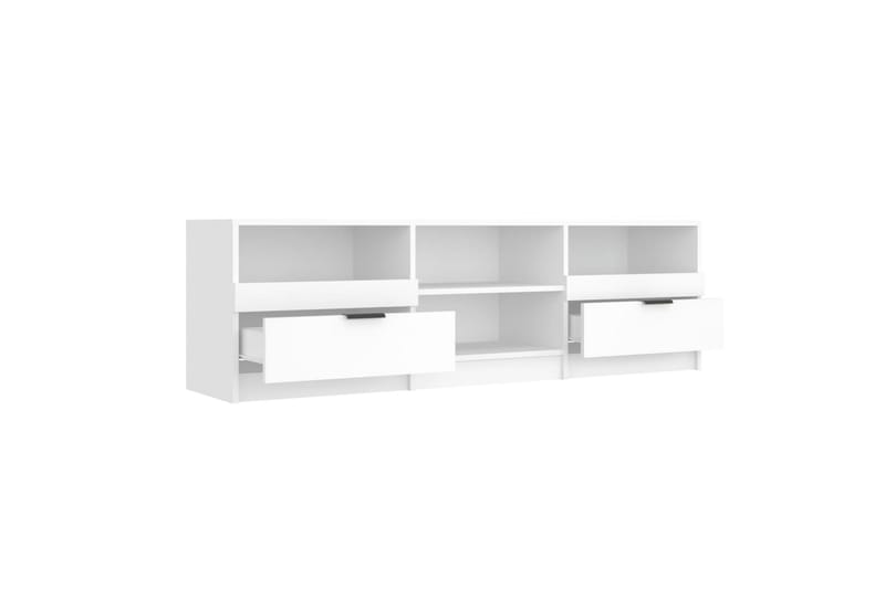 TV-benk hvit 150x33,5x45 cm konstruert tre - Hvit - TV-benk & mediabenk