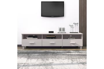 TV-benk hvit 158x40x40 cm heltre furu - Hvit - Møbler - Mediamøbel & tv møbel - TV-benk & mediabenk