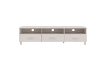 TV-benk hvit 158x40x40 cm heltre furu - Hvit - Møbler - Mediamøbel & tv møbel - TV-benk & mediabenk