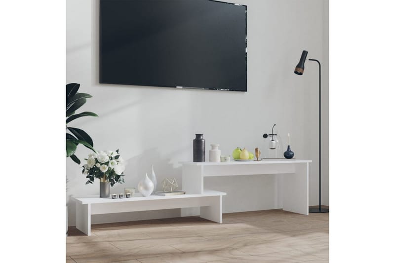TV-benk hvit 180x30x43 cm sponplate - Hvit - TV-benk & mediabenk