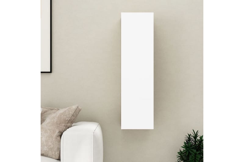 TV-benk hvit 30,5x30x110 cm sponplate - Hvit - Møbler - Mediamøbel & tv møbel - TV-benk & mediabenk