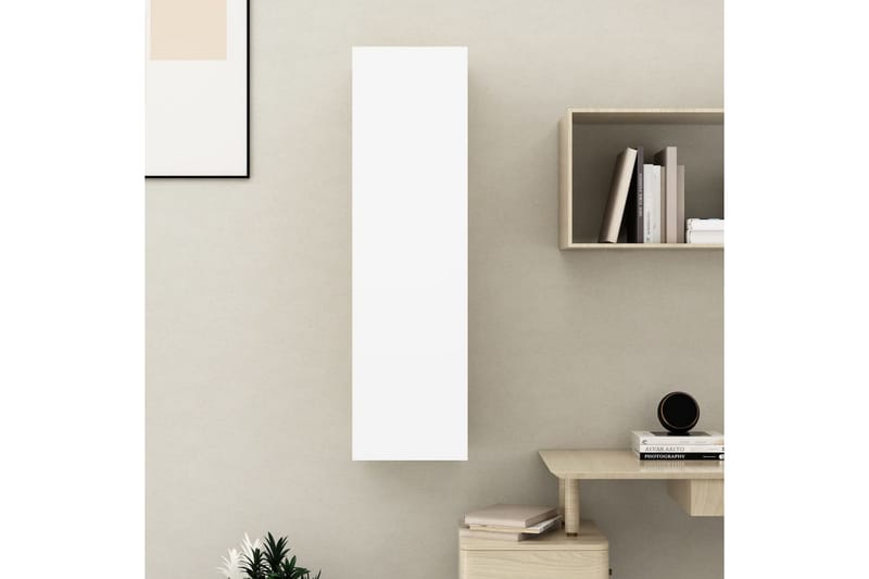 TV-benk hvit 30,5x30x110 cm sponplate - Hvit - Møbler - Mediamøbel & tv møbel - TV-benk & mediabenk