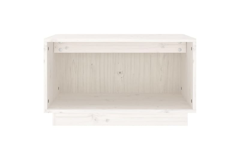 TV-benk hvit 60x35x35 cm heltre furu - Hvit - Møbler - Mediamøbel & tv møbel - TV-benk & mediabenk