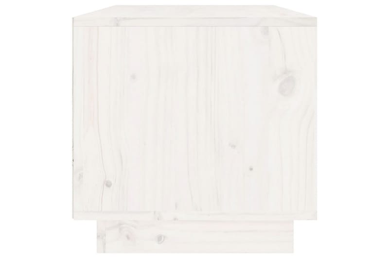 TV-benk hvit 60x35x35 cm heltre furu - Hvit - Møbler - Mediamøbel & tv møbel - TV-benk & mediabenk