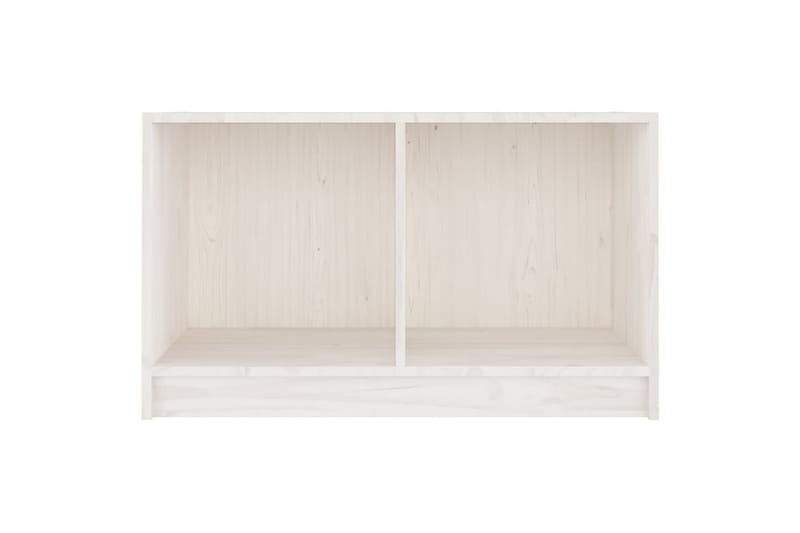 TV-benk hvit 70x33x42 cm heltre furu - Hvit - TV-benk & mediabenk