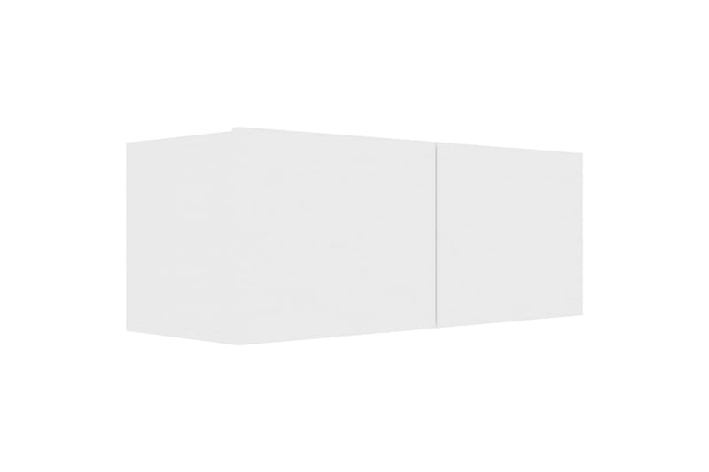 TV-benk hvit 80x30x30 cm sponplate - Møbler - Mediamøbel & tv møbel - TV-benk & mediabenk