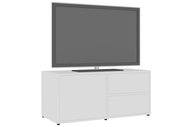 TV-benk hvit 80x34x36 cm sponplate - Hvit - Møbler - Mediamøbel & tv møbel - TV-benk & mediabenk