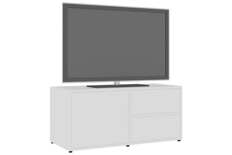 TV-benk hvit 80x34x36 cm sponplate - Hvit - TV-benk & mediabenk