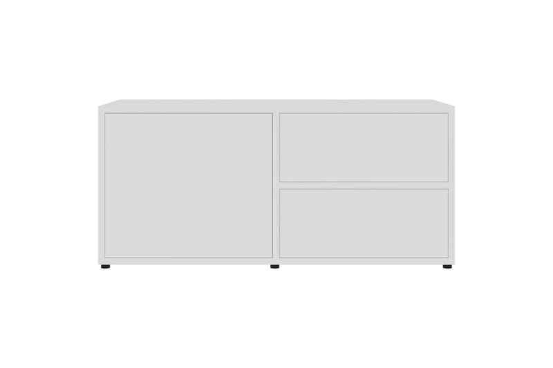 TV-benk hvit 80x34x36 cm sponplate - Hvit - Møbler - Mediamøbel & tv møbel - TV-benk & mediabenk