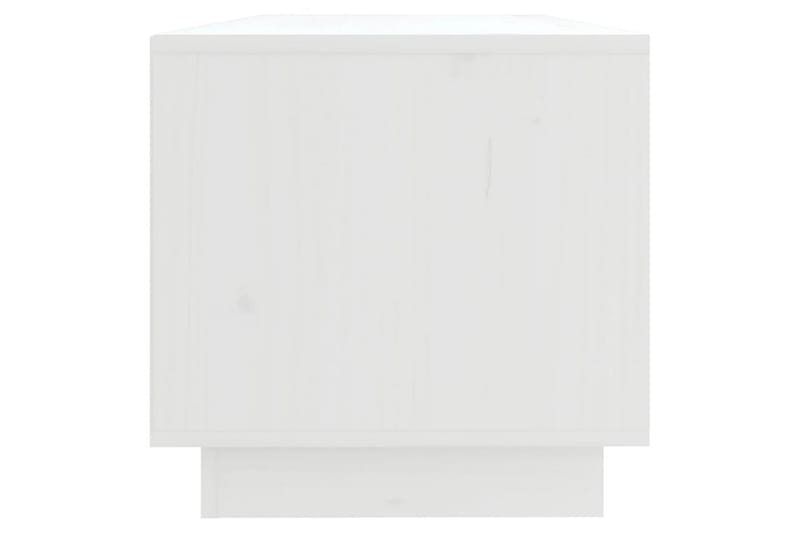 TV-benk hvit 90x35x35 cm heltre furu - Hvit - Møbler - Mediamøbel & tv møbel - TV-benk & mediabenk