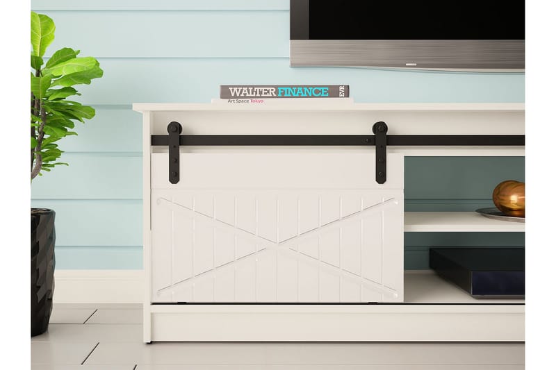 Tv-benk - Hvit - Møbler - Mediamøbel & tv møbel - TV-benk & mediabenk