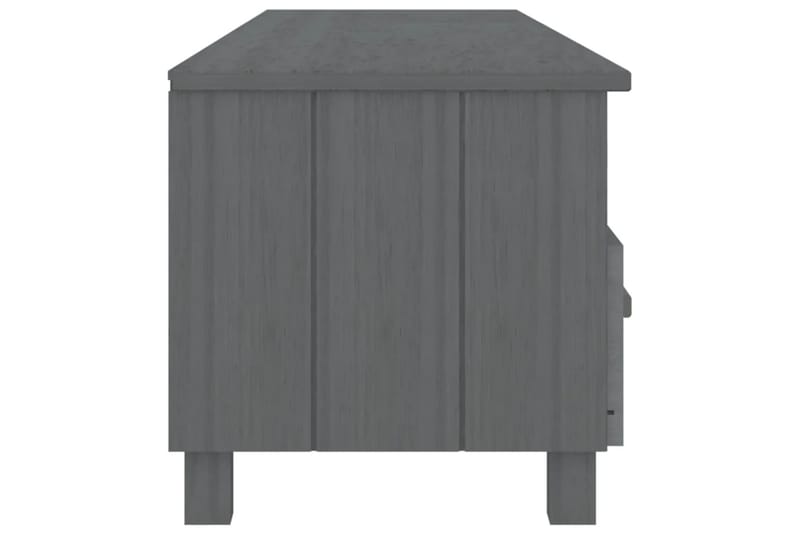 TV-benk mørkegrå 158x40x40 cm heltre furu - Grå - Møbler - Mediamøbel & tv møbel - TV-benk & mediabenk