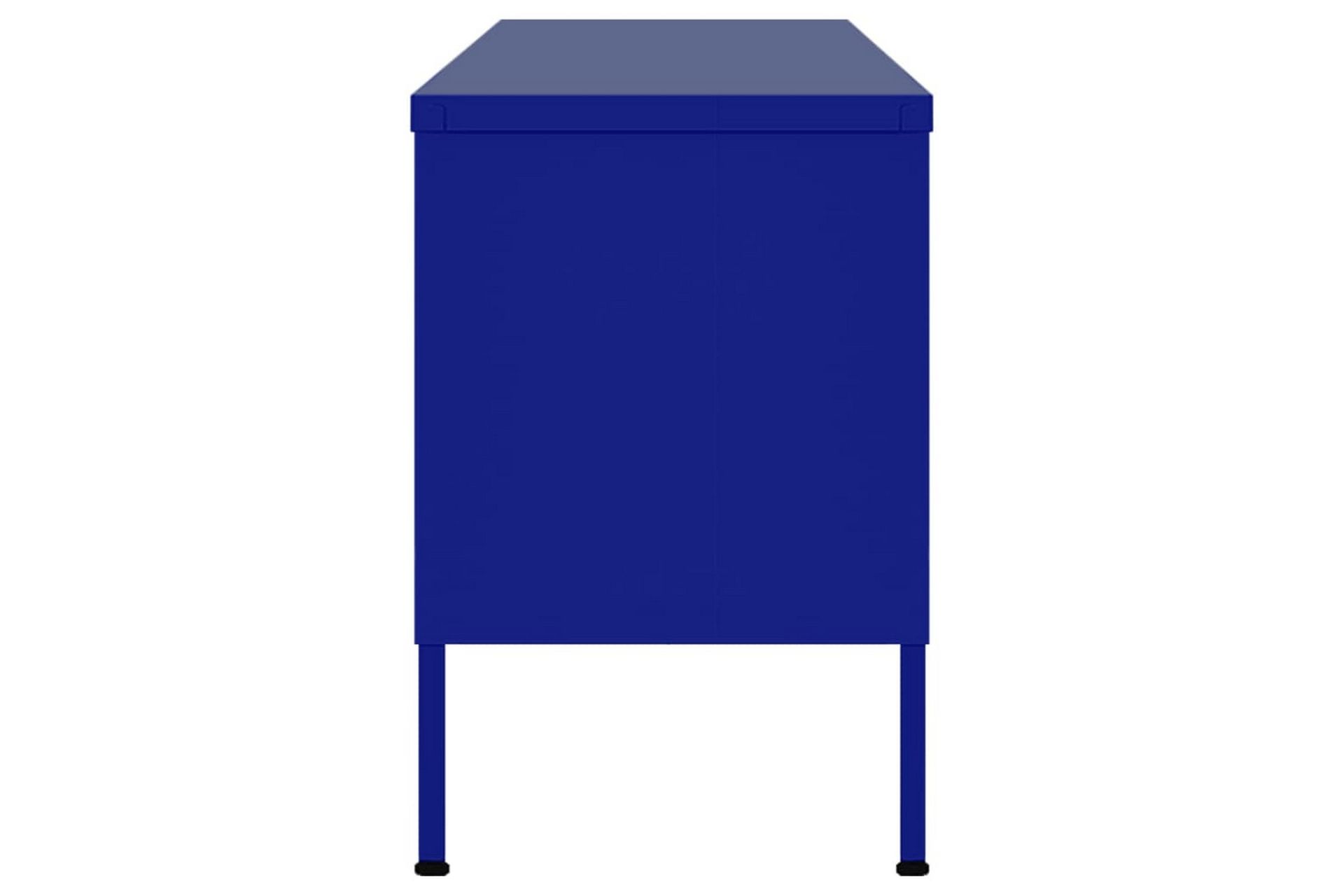 TV-benk marineblå 105x35x50 cm stål - Blå - Møbler - Mediamøbel & tv møbel - TV-benk & mediabenk