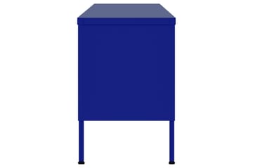 TV-benk marineblå 105x35x50 cm stål - Blå - Møbler - Mediamøbel & tv møbel - TV-benk & mediabenk