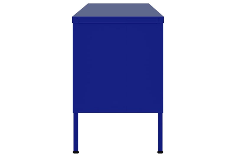 TV-benk marineblå 105x35x50 cm stål - Blå - Møbler - Mediamøbel & tv møbel - TV-benk & mediabenk