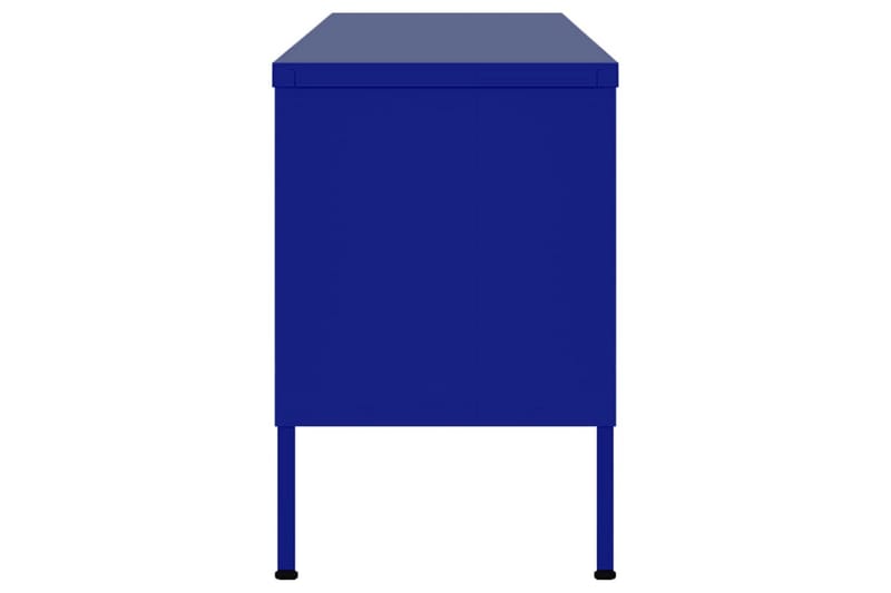 TV-benk marineblå 105x35x50 cm stål - Blå - TV-benk & mediabenk