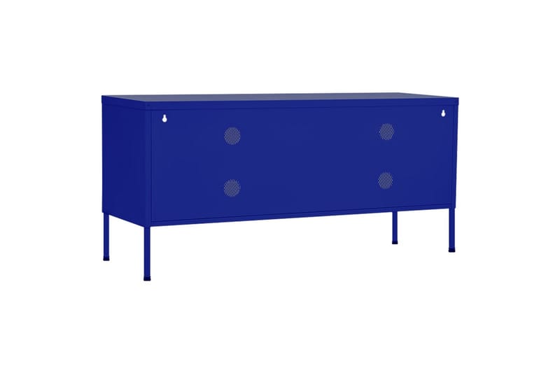 TV-benk marineblå 105x35x50 cm stål - Blå - Møbler - Mediamøbel & tv møbel - TV-benk & mediabenk