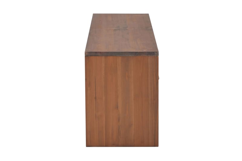 TV-benk med 4 skuffer 120x30x40 cm heltre gran - Brun - Møbler - Mediamøbel & tv møbel - TV-benk & mediabenk