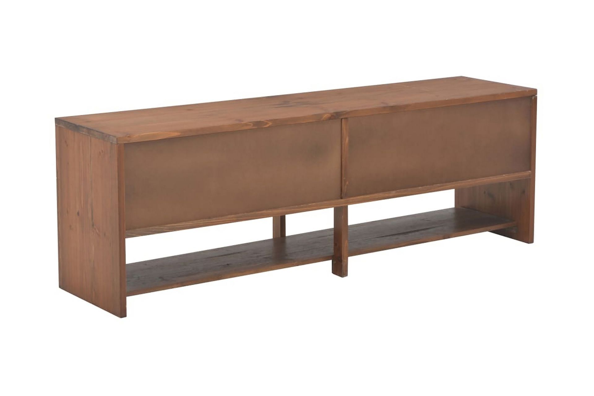TV-benk med 4 skuffer 120x30x40 cm heltre gran - Brun - Møbler - Mediamøbel & tv møbel - TV-benk & mediabenk