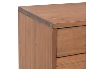 TV-benk med 4 skuffer 120x30x40 cm heltre gran - Brun - Møbler - Mediamøbel & tv møbel - TV-benk & mediabenk
