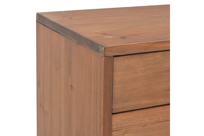 TV-benk med 4 skuffer 120x30x40 cm heltre gran - Brun - Møbler - Mediamøbel & tv møbel - TV-benk & mediabenk