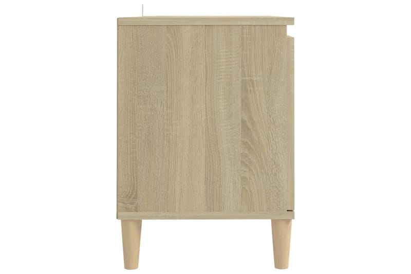 TV-benk med ben i heltre sonoma eik 103,5x35x50 cm - Brun - Møbler - Mediamøbel & tv møbel - TV-benk & mediabenk