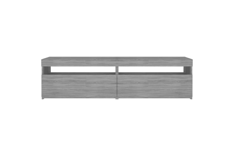 TV-benk med LED-lys 2 stk grå sonoma 75x35x40 cm - Grå - Møbler - Mediamøbel & tv møbel - TV-benk & mediabenk