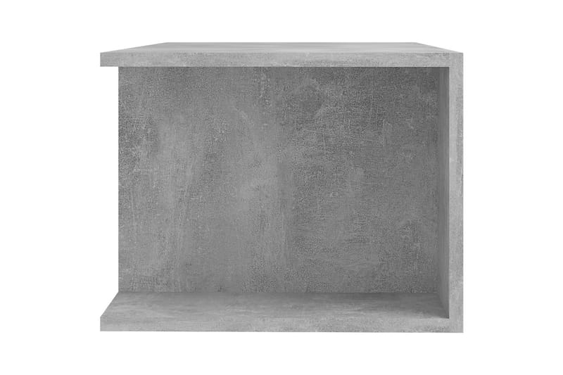 TV-benk med LED-lys betonggrå 90x39x30 cm - Grå - Møbler - Mediamøbel & tv møbel - TV-benk & mediabenk