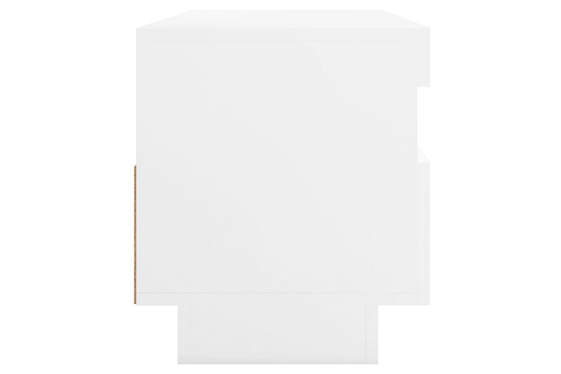TV-benk med LED-lys hvit 100x35x40 cm - Hvit - Møbler - Mediamøbel & tv møbel - TV-benk & mediabenk