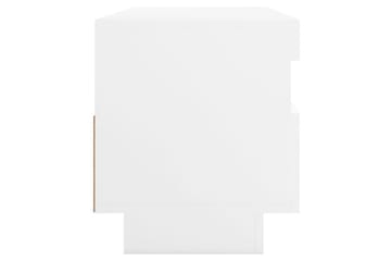 TV-benk med LED-lys hvit 100x35x40 cm - Hvit - Møbler - Mediamøbel & tv møbel - TV-benk & mediabenk