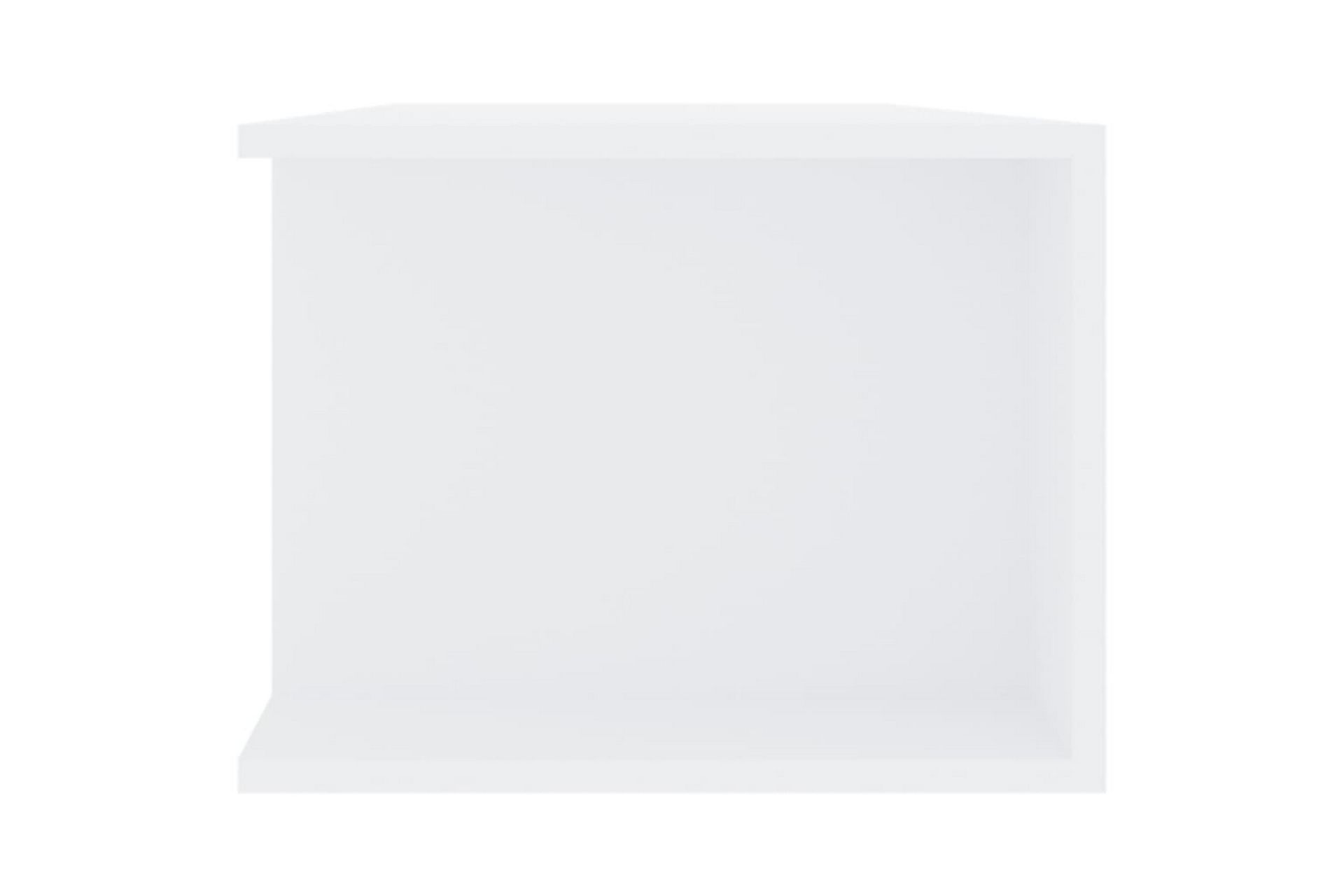 TV-benk med LED-lys hvit 135x39x30 cm - Hvit - Møbler - Mediamøbel & tv møbel - TV-benk & mediabenk