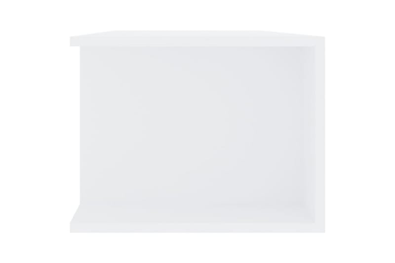 TV-benk med LED-lys hvit 135x39x30 cm - Hvit - Møbler - Mediamøbel & tv møbel - TV-benk & mediabenk