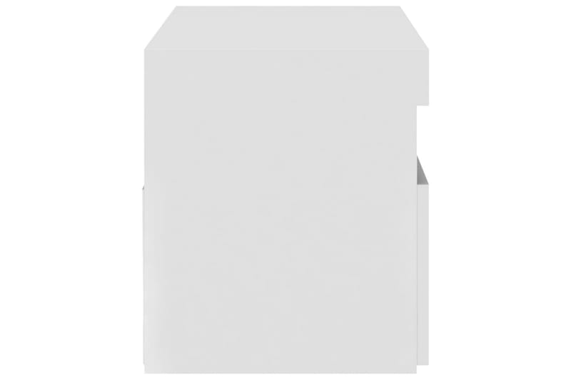 TV-benk med LED-lys hvit 75x35x40 cm - Hvit - Møbler - Mediamøbel & tv møbel - TV-benk & mediabenk