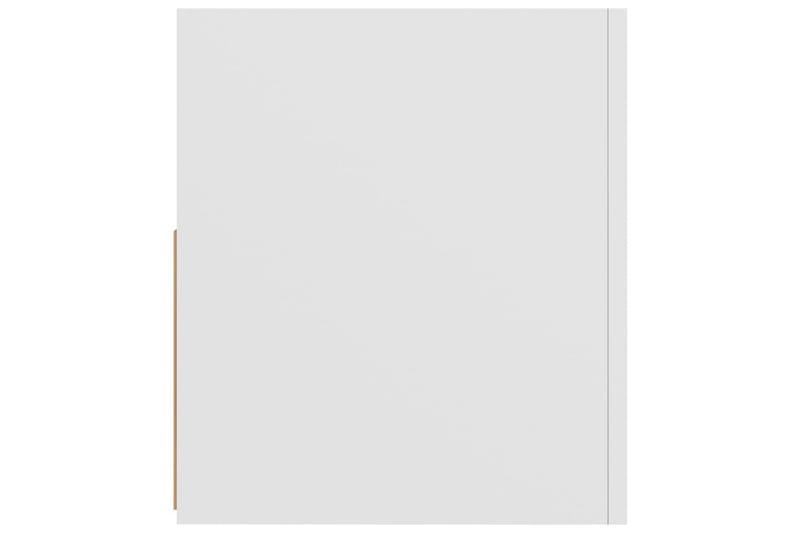 TV-benk med LED-lys hvit 90x35x40 cm - Hvit - Møbler - Mediamøbel & tv møbel - TV-benk & mediabenk