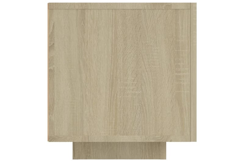 TV-benk med LED-lys sonoma eik 160x35x40 cm - Brun - Møbler - Mediamøbel & tv møbel - TV-benk & mediabenk
