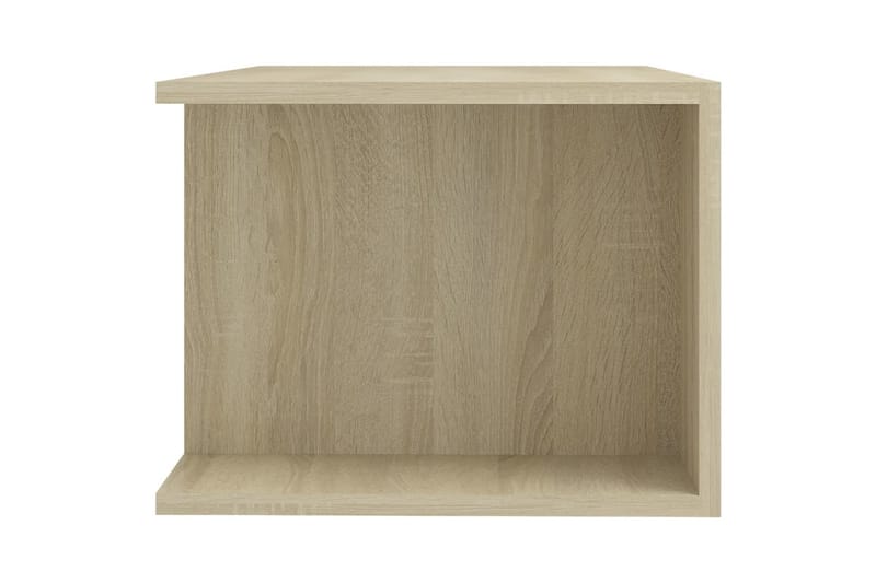 TV-benk med LED-lys sonoma eik 90x39x30 cm - Brun - TV-benk & mediabenk