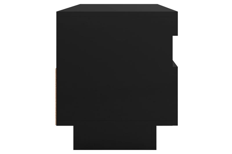 TV-benk med LED-lys svart 100x35x40 cm - Svart - Møbler - Mediamøbel & tv møbel - TV-benk & mediabenk