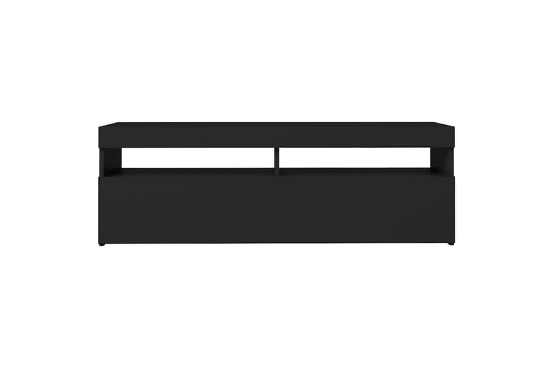 TV-benk med LED-lys svart 120x35x40 cm - Svart - TV-benk & mediabenk